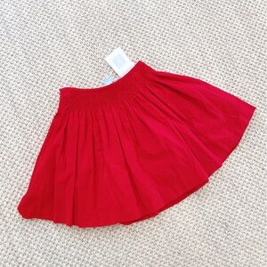NWT Bella Bliss Smocked Waist Red Corduroy skirt girls 6x